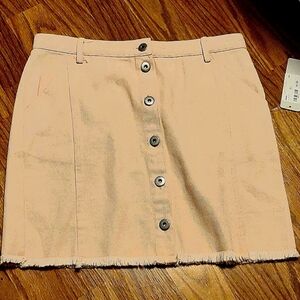 Anna Grace peach colored skirt size medium 15.5" long New With Tags